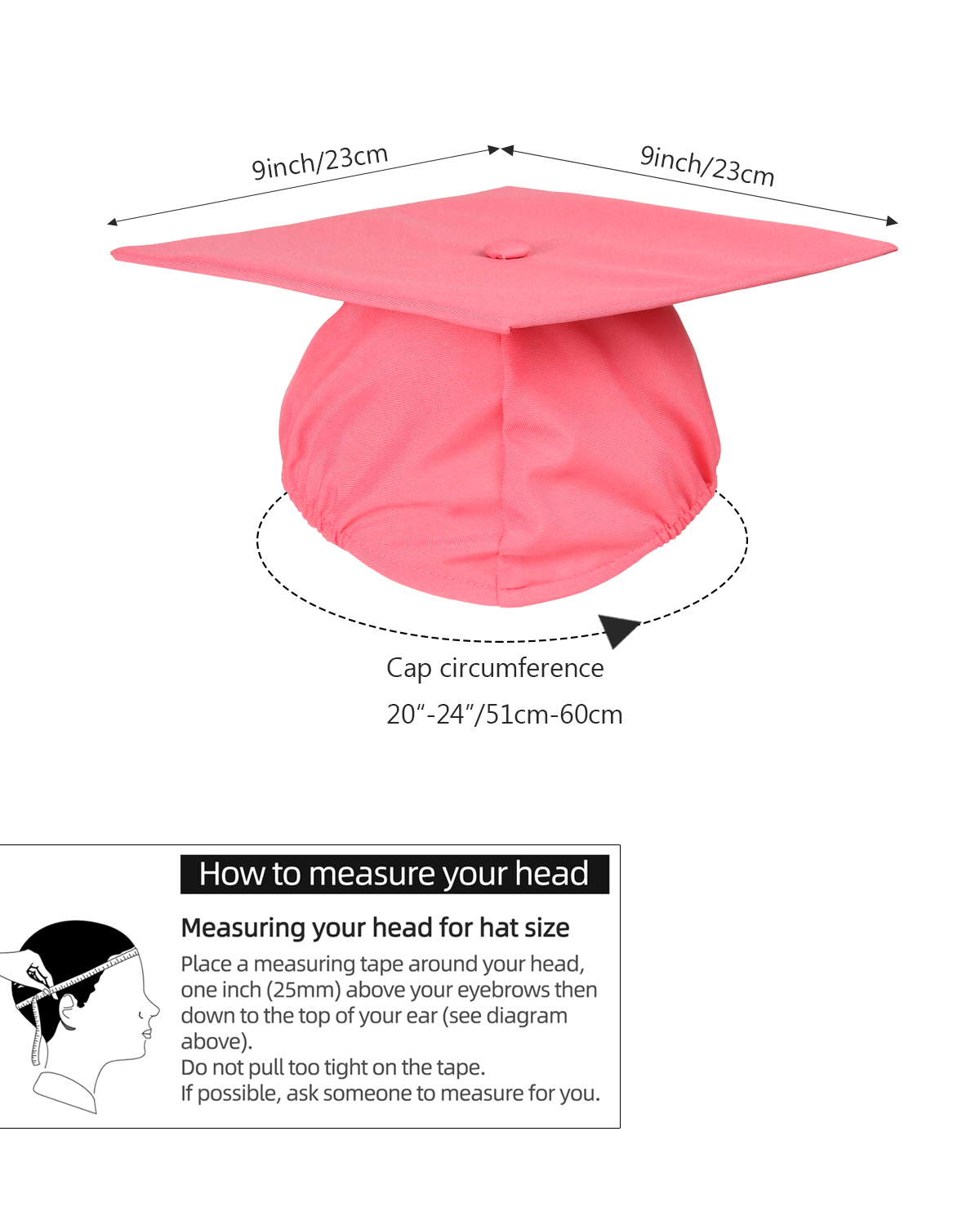 Newrara Matte Adult/Teen Unisex Graduation Gown and Cap set