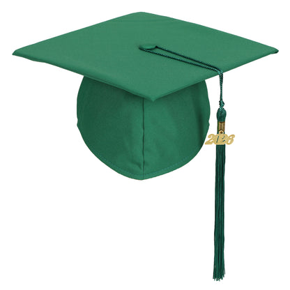 Newrara Unisex Matte Graduation Cap and Gown Set with Stole & Honor Cords