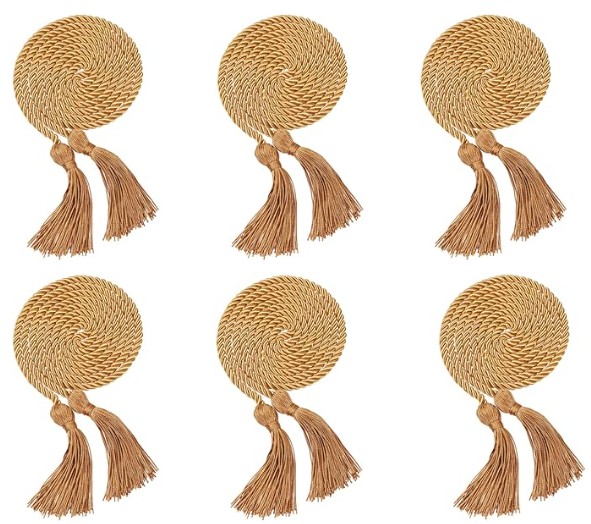 Newrara 6PCS Graduation Solid Braided Honor Cords 68 Inches Long