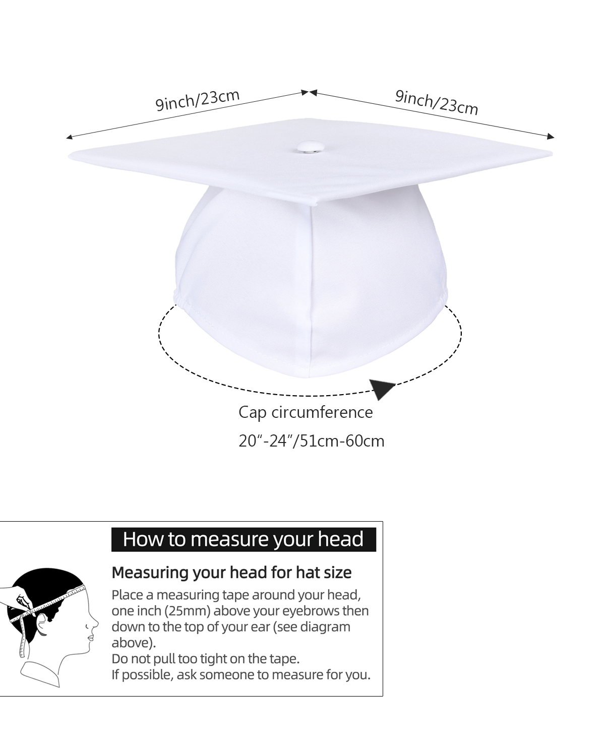 Newrara Matte Adult/Teen Unisex Graduation Gown and Cap set