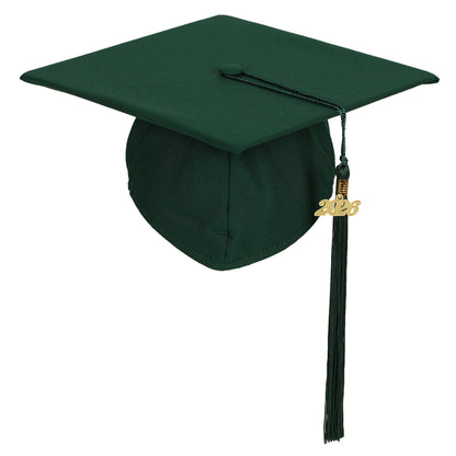 Newrara Unisex Adult/Teen Matte Graduation Cap with Tassel & Year Charm
