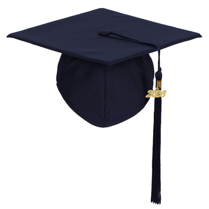 Newrara Unisex Matte Graduation Cap and Gown Set with Stole & Honor Cords