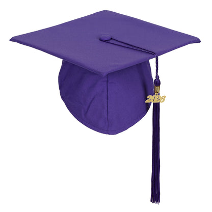 Newrara Unisex Matte Graduation Cap and Gown Set with Stole & Honor Cords