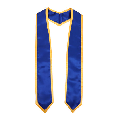 Newrara 10PCS Graduation Honor Stole with Classic Pointed Ends and Trim 72''