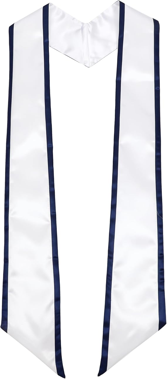 Unisex adult honor stole in classic satin finish